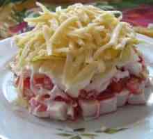 Salata dietetice cu bastoane crab: retete